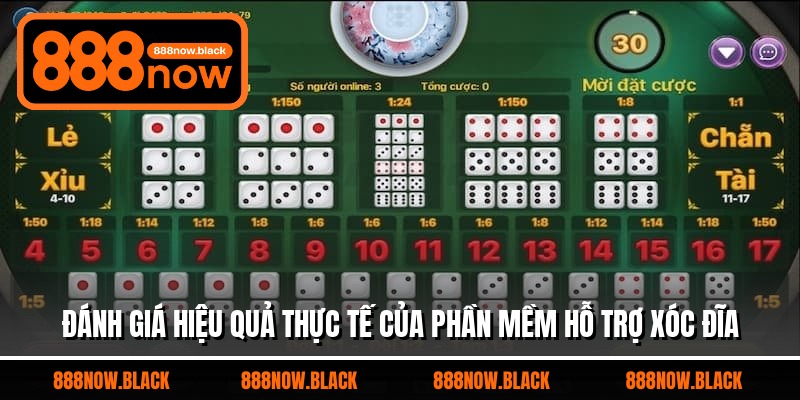 Đánh giá hiệu quả thực tế của phần mềm hỗ trợ xóc đĩa